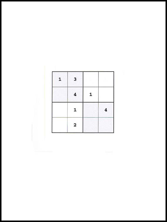 Sudoku 4x4 78