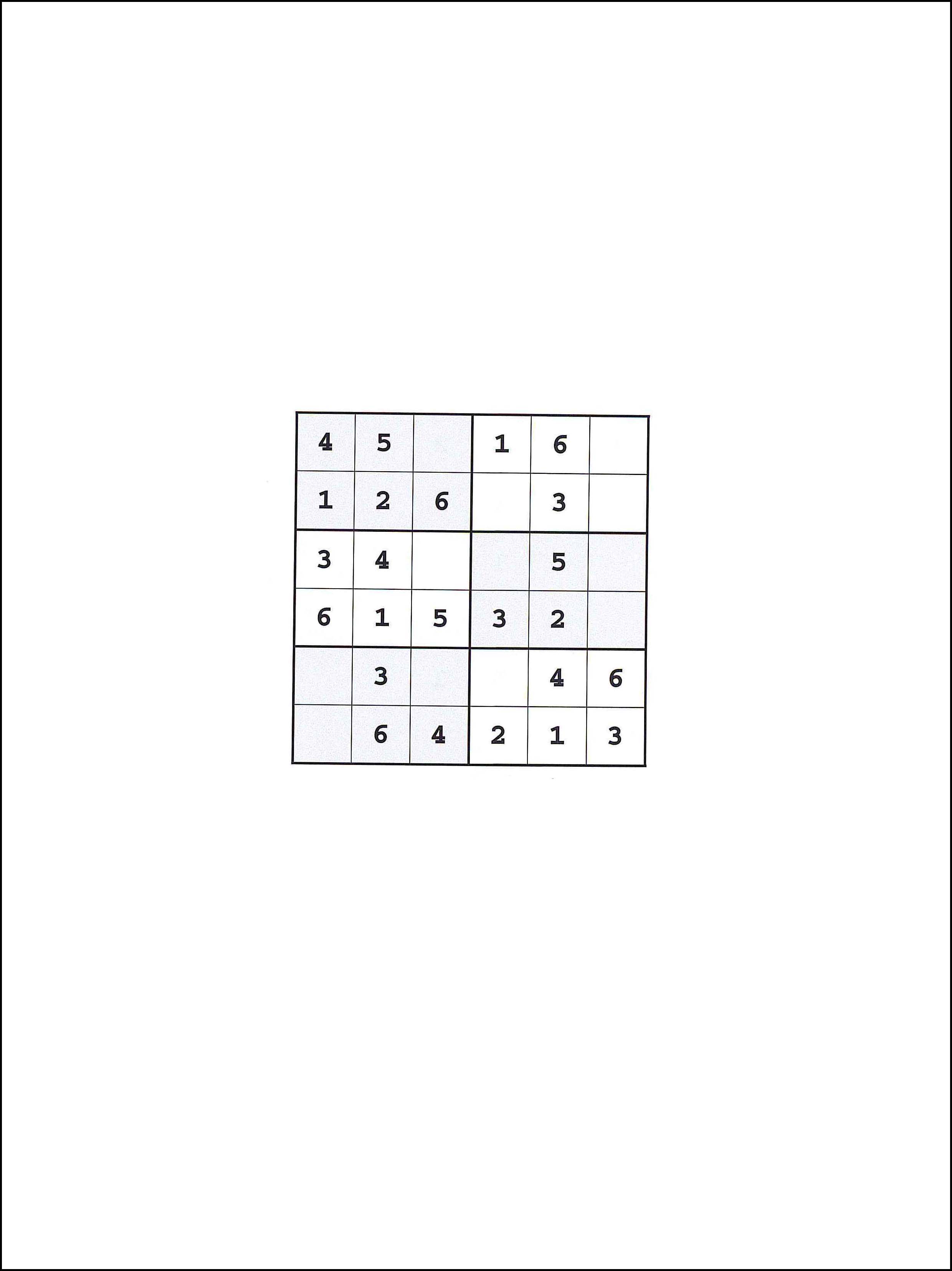 Sudoku 6x6 103