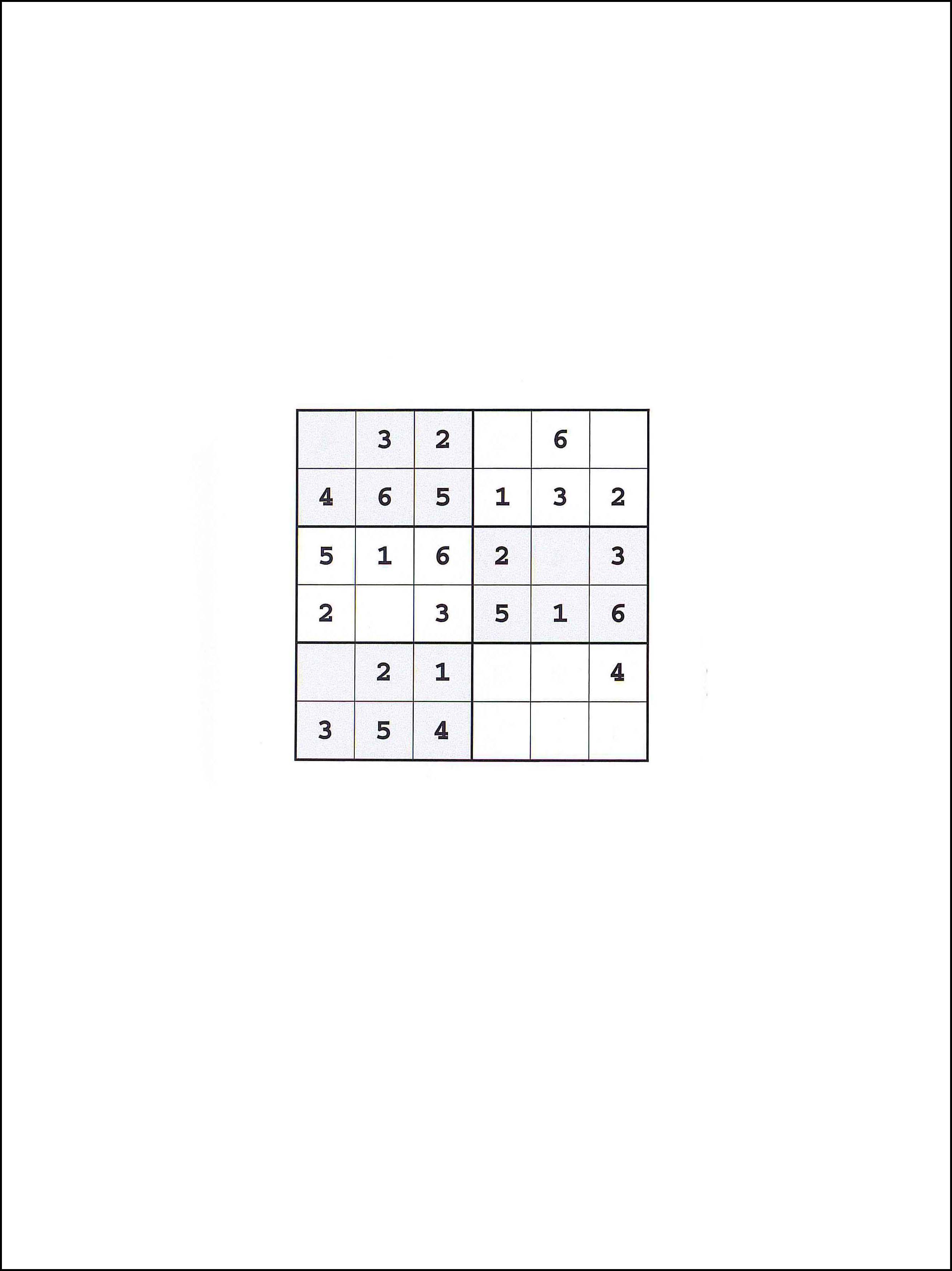 Sudoku 6x6 104
