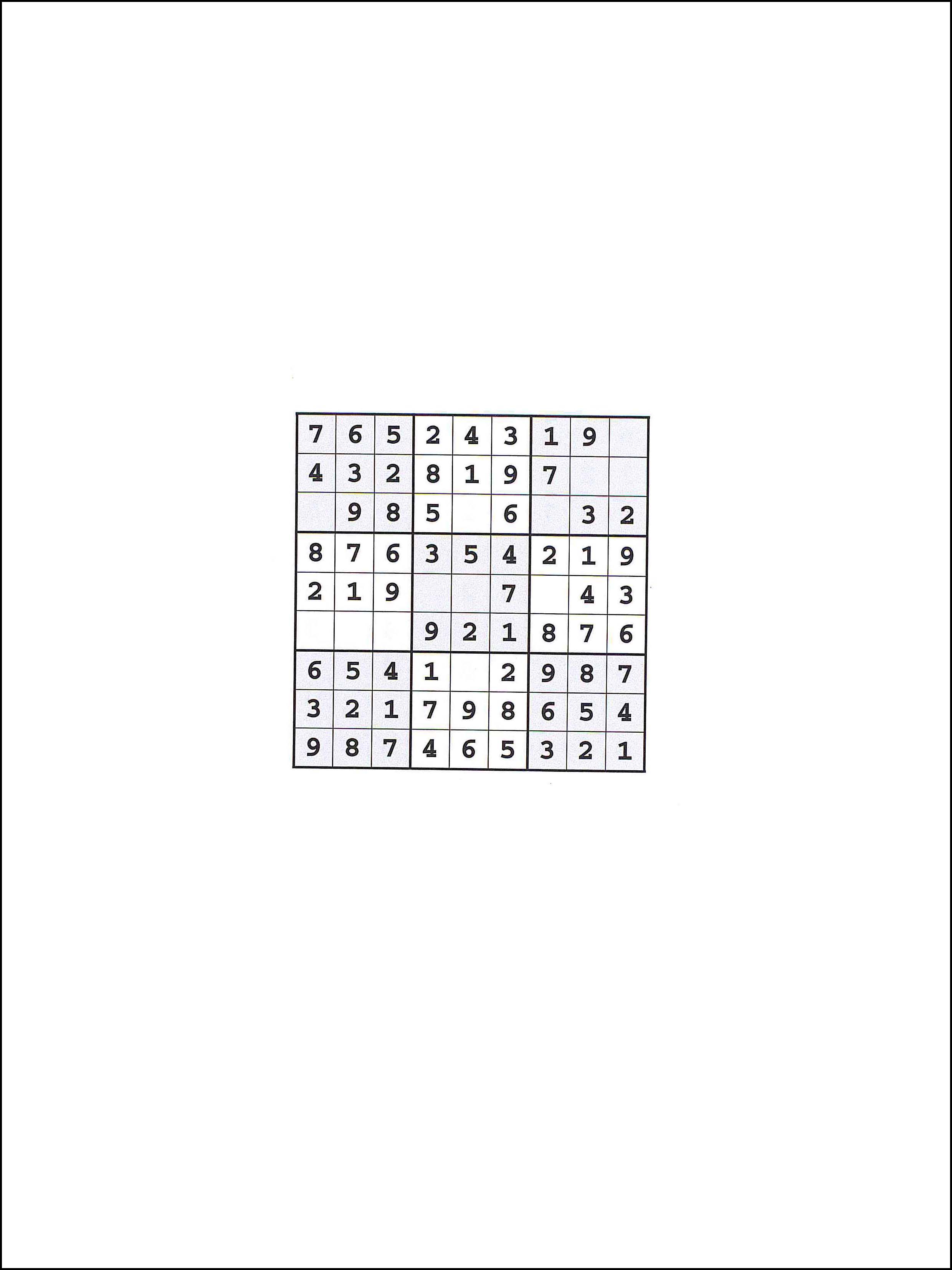 Sudoku 9x9 25