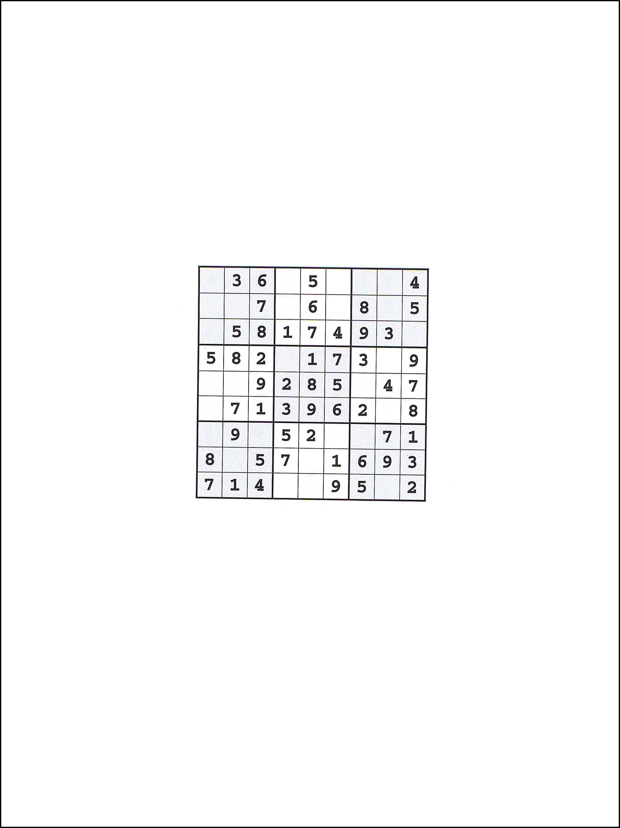 Sudoku 9x9 36