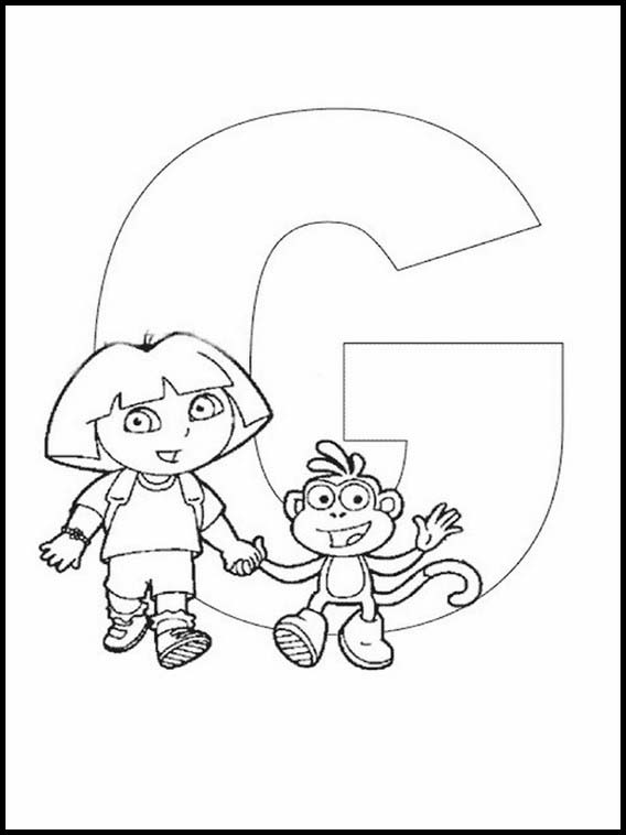 Alfabeto dei bambini con disegni 107