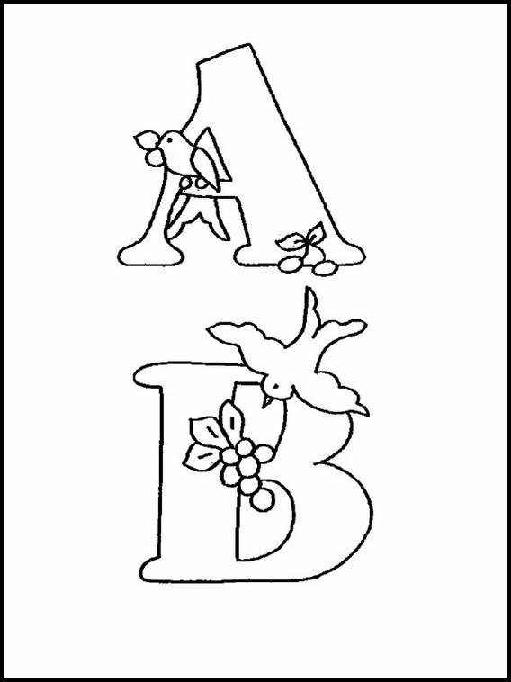 Alfabeto dei bambini con disegni 2