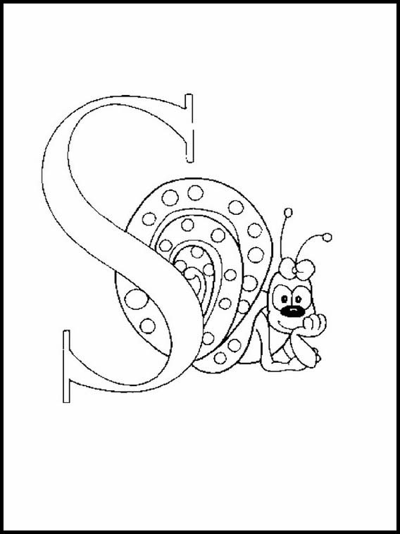 Alfabeto dei bambini con disegni 221