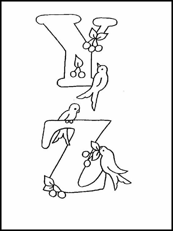 Alfabeto dei bambini con disegni 33