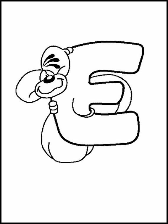 Alfabeto dei bambini con disegni 65