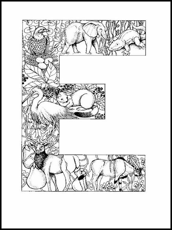 Alfabeto dei bambini con disegni 68