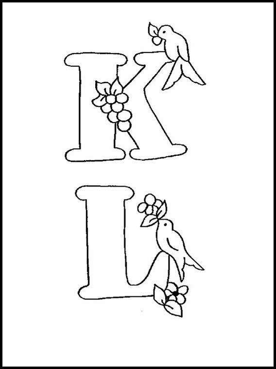 Alfabeto dei bambini con disegni 74