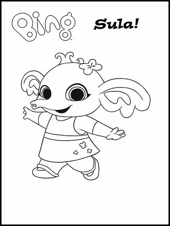 Disegni facili bing bunny 2 for Disegni pesci da colorare e stampare per bambini
